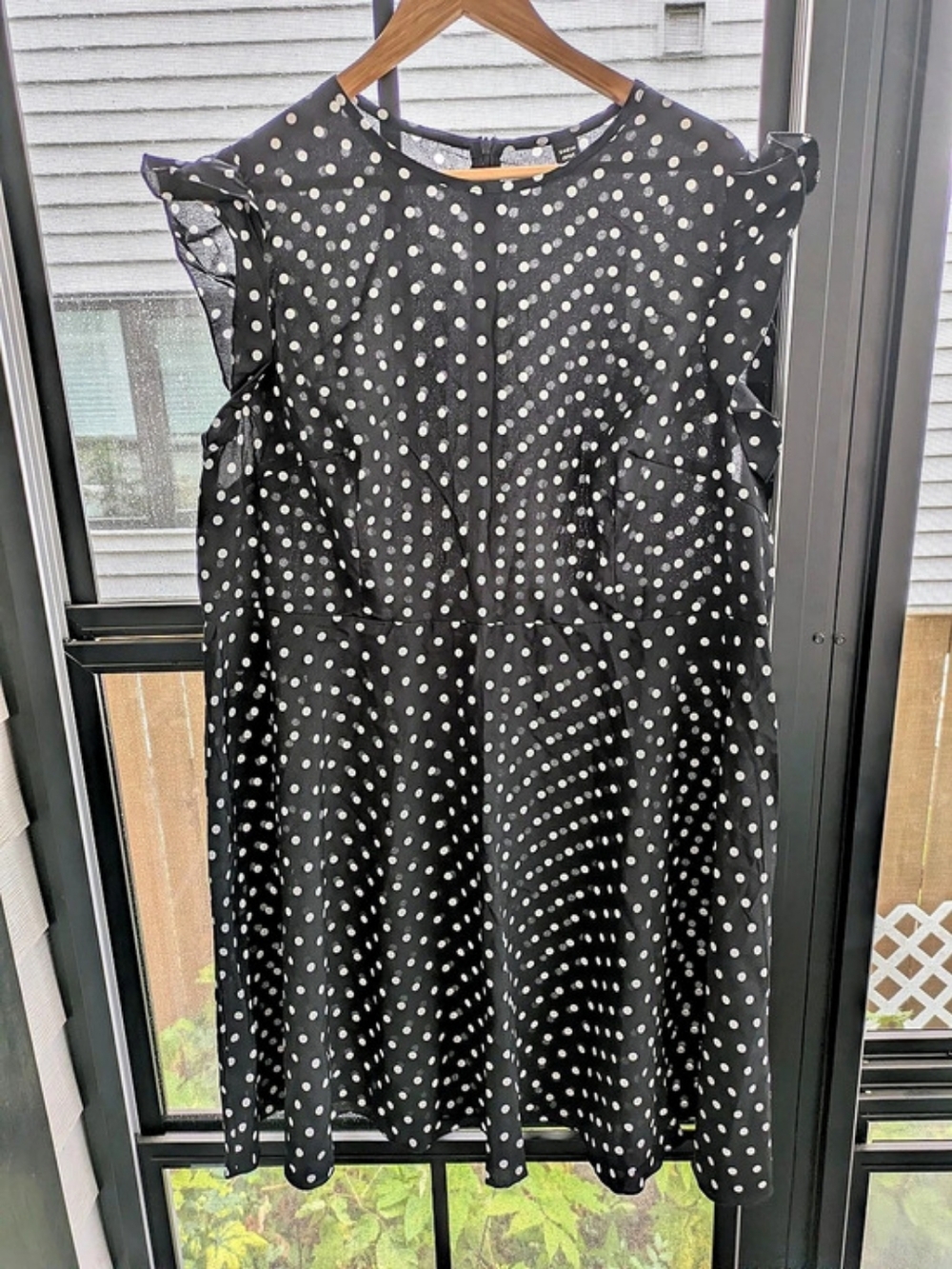 NWOT SHEIN Curve Polka Dot Dress with Flutter Sleeves